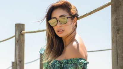 Novia de Matheus Uribe dejó ver el sensual tatuaje que tiene en su zona prohibida