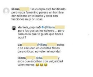 Critican su cuerpo y no se queda callada, así le respondió Daniela Ospina a un usuario