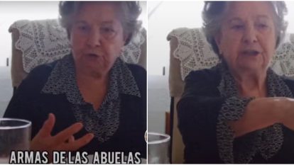 Video: abuela se vuelve viral al mostrar sus “armas” para que los nietos coman
