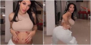 Andrea Valdiri bailando embarazada _ Foto_ Instagram