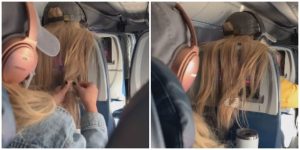 Mujer le pegó un chicle a otra en el pelo _ Foto_ captura video