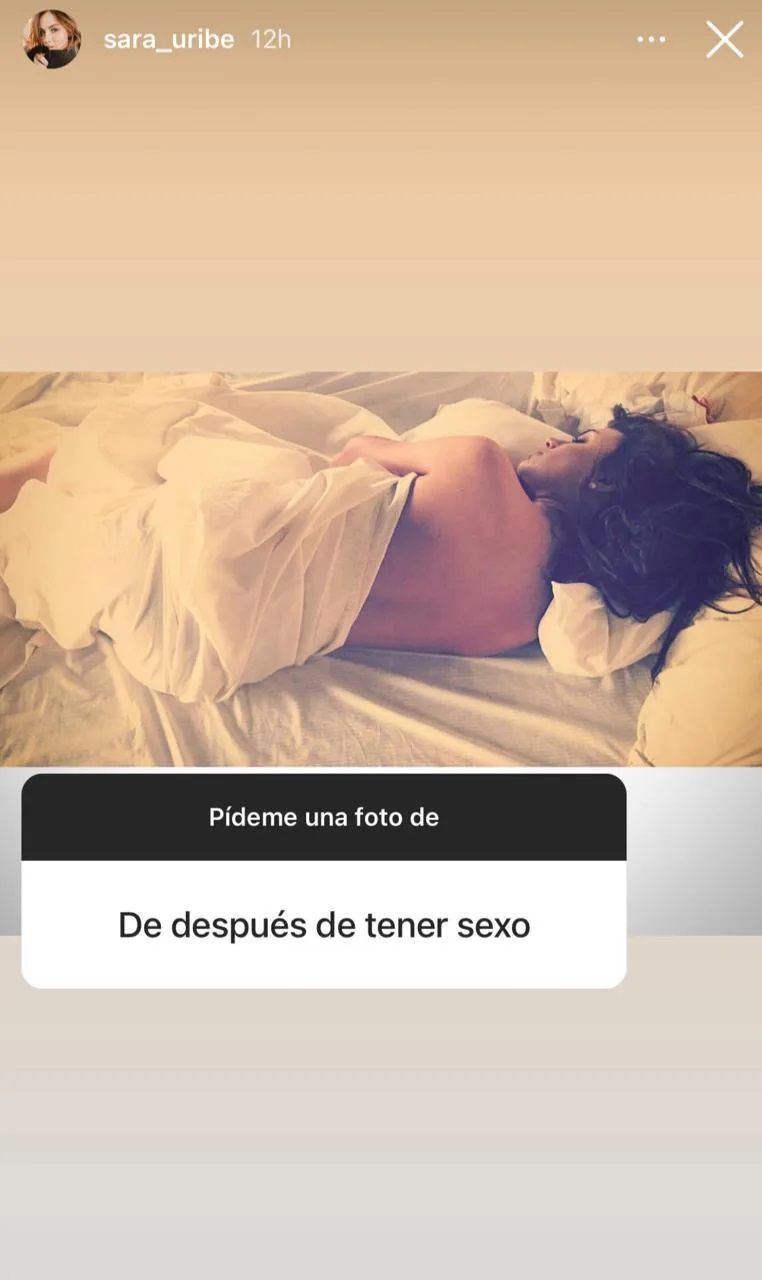 Sara Uribe calentó las redes con foto desnuda “después de tener sexo”