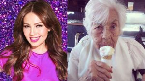 Thalía denuncia que su abuela de 103 años ha sufrido de maltrato y aparente abandono