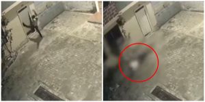 Mujer se tira de un segundo piso por miedo a que su pareja la golpee _ Foto_ captura video
