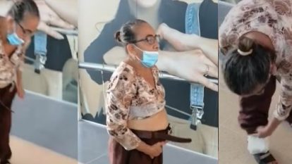 Capturan a una abuela robando alimentos en un supermercado