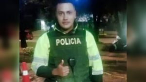 Él era Edwin Caro, el patrullero que murió en balacera en el norte de Bogotá