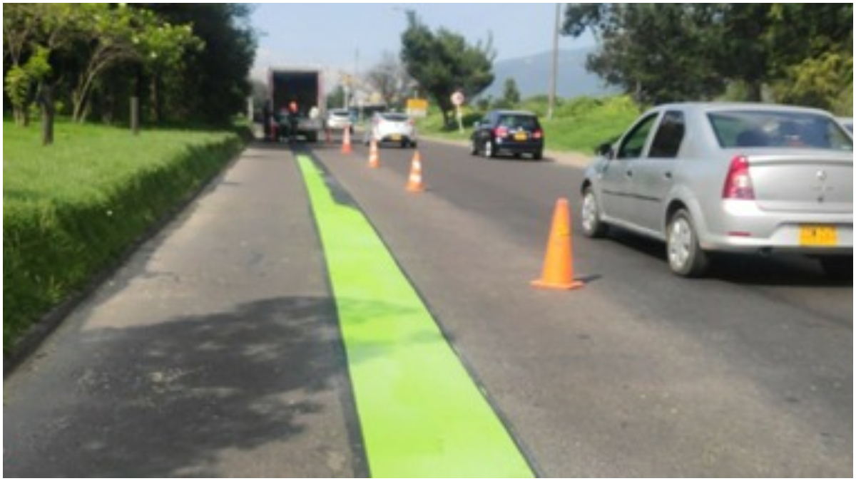 Nueva línea verde en la Autopista Norte de Bogotá: ¿Para qué sirve?