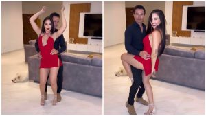 Jhonny Rivera y Aida Victoria bailando bachata _ Foto_ Instagram