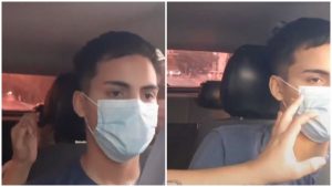 Taxista denuncia acoso de tres mujeres _ Foto_ captura video