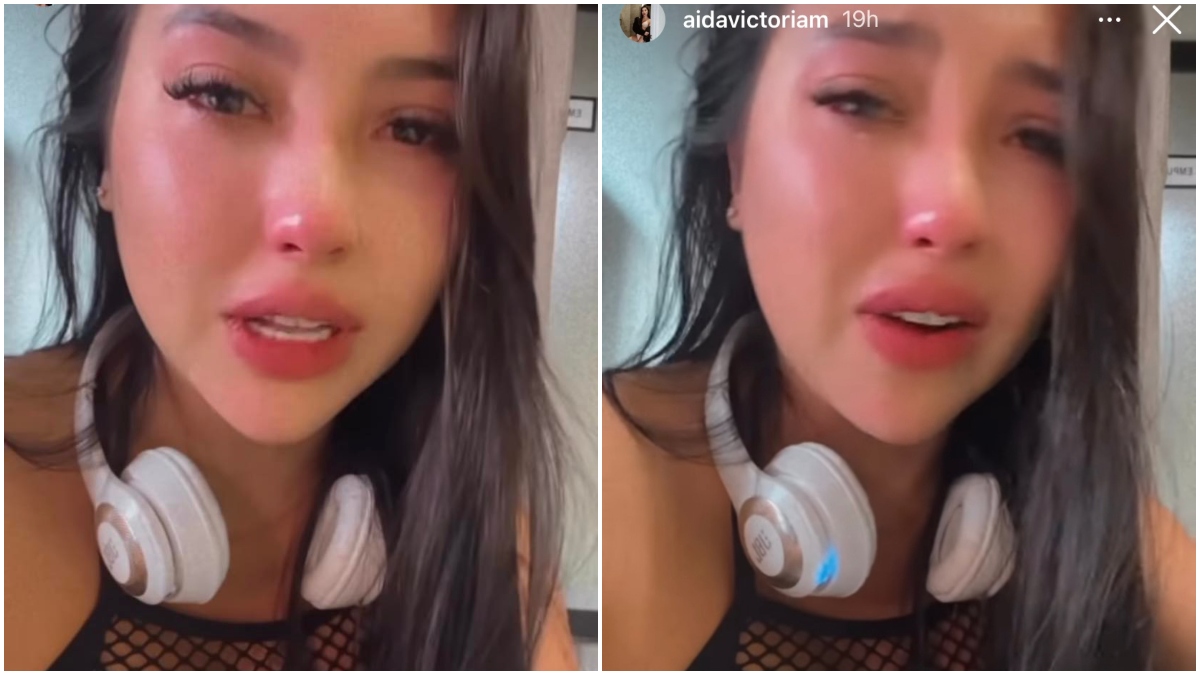 Aida Victoria llora tras verse con su mamá en Venezuela _ Foto_ captura video