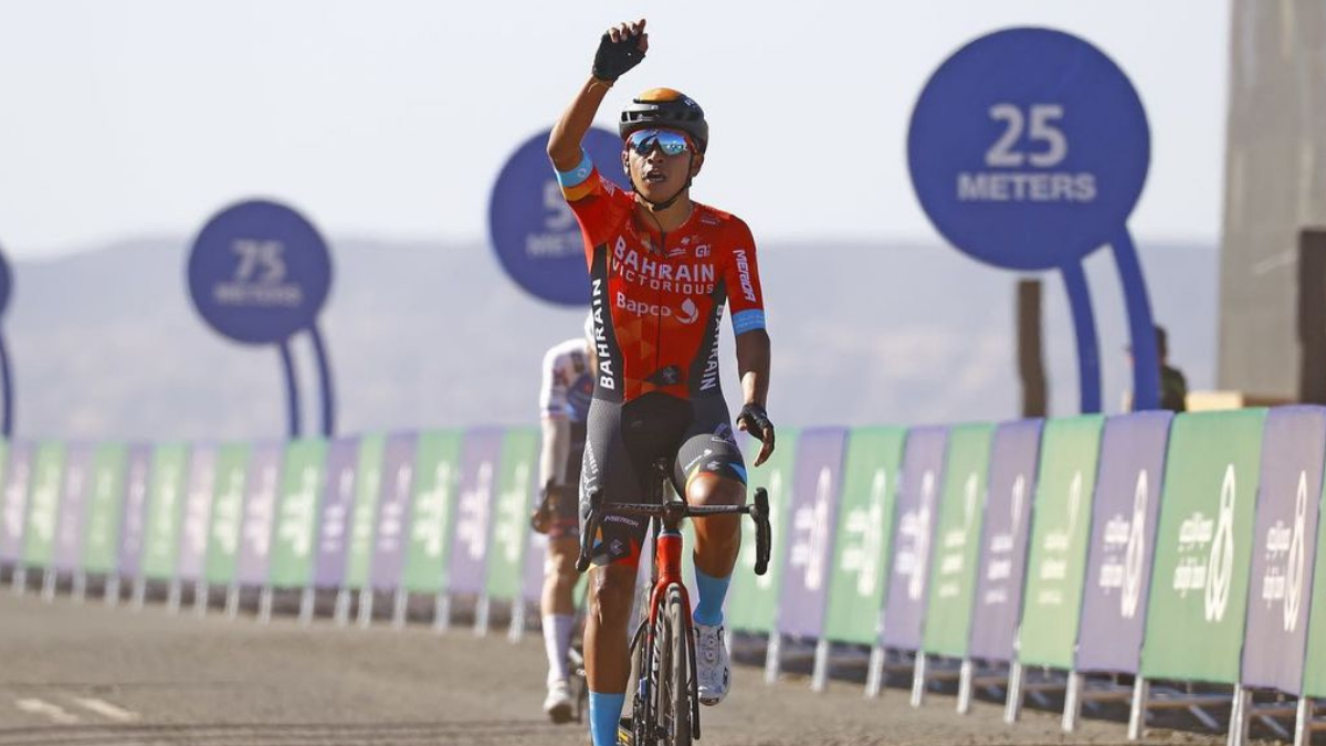 Las lágrimas de emoción de Santiago Buitrago al ganar la etapa 17 del Gito de Italia