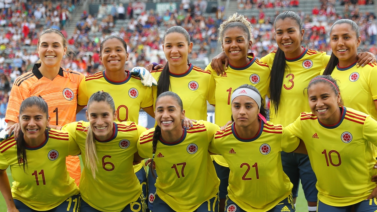 Jugadoras de la Selección Colombia protestaron por la cancelación de la liga femenina