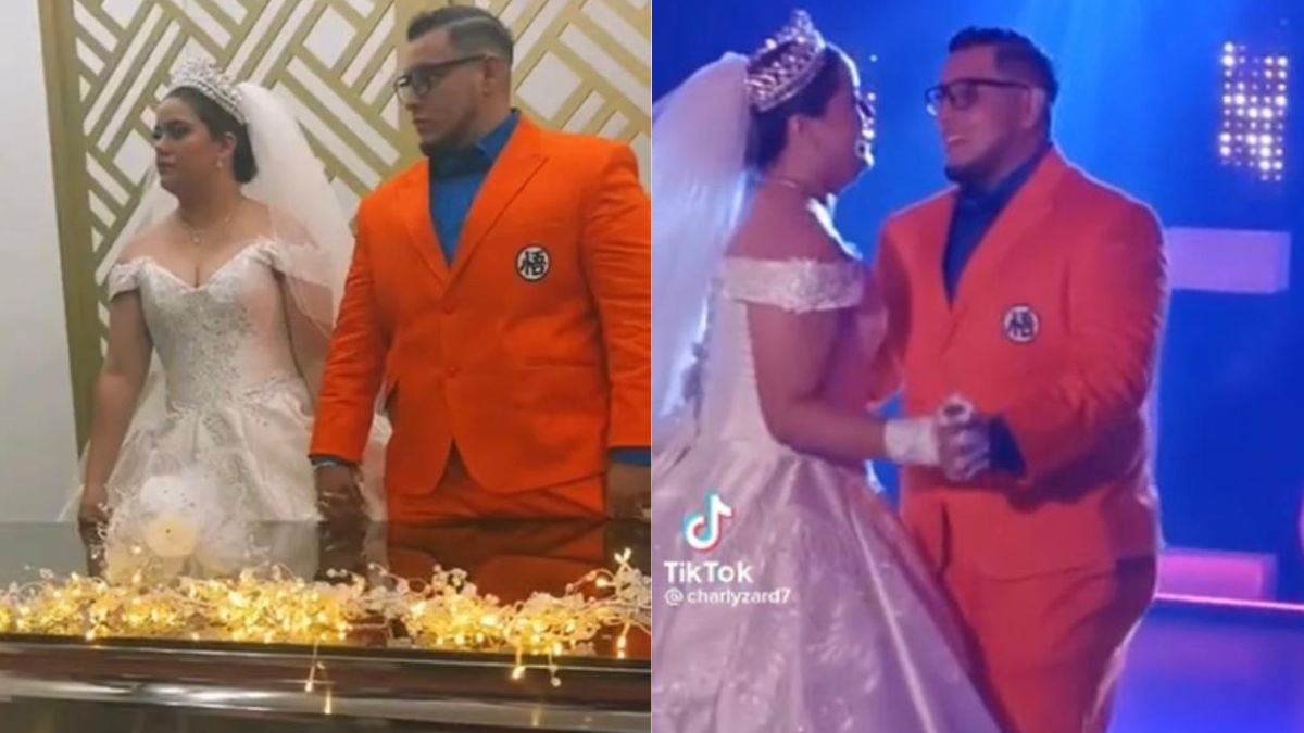 Viral: Hombre se casó vestido de Gokú