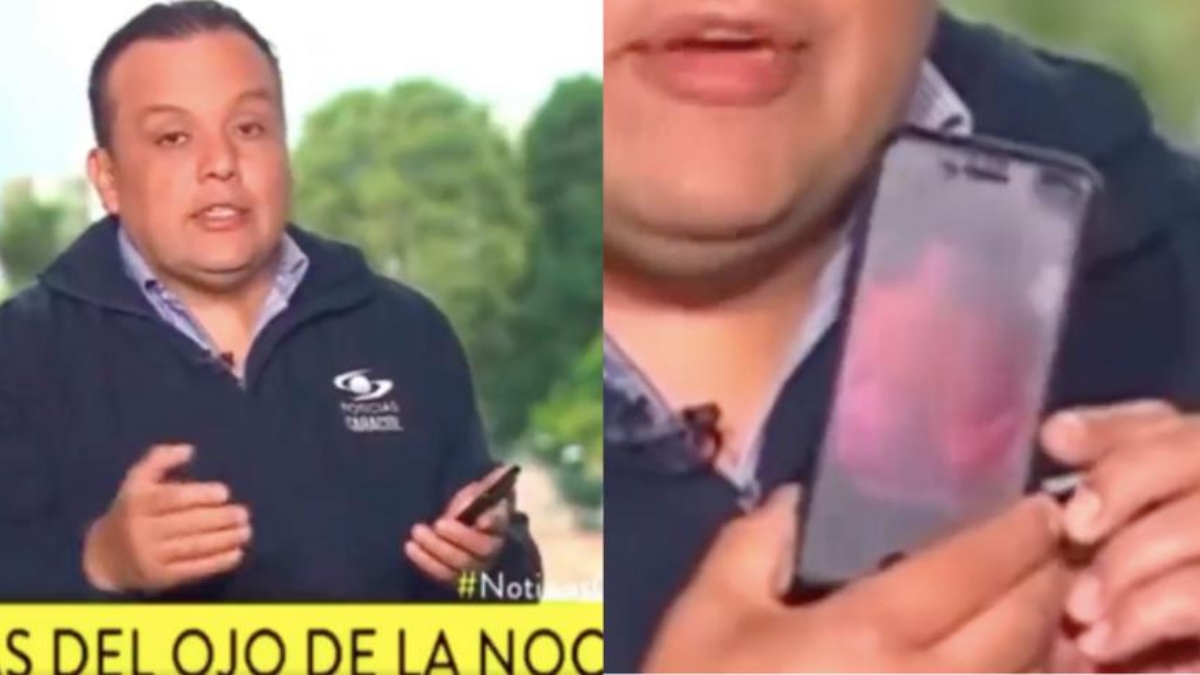 ¿Quién era la mujer que mostró Edward Porras en una emisión en vivo?