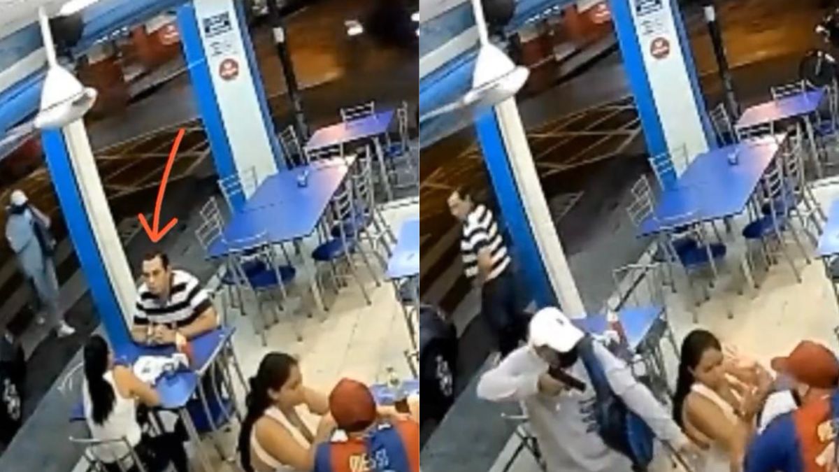 Hombre huye en medio de cita