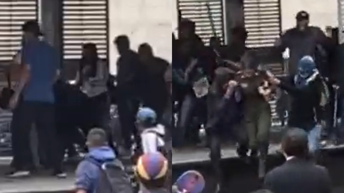 ¿Cómo se encuentra la policía que fue agredida por vándalos en Bogotá?