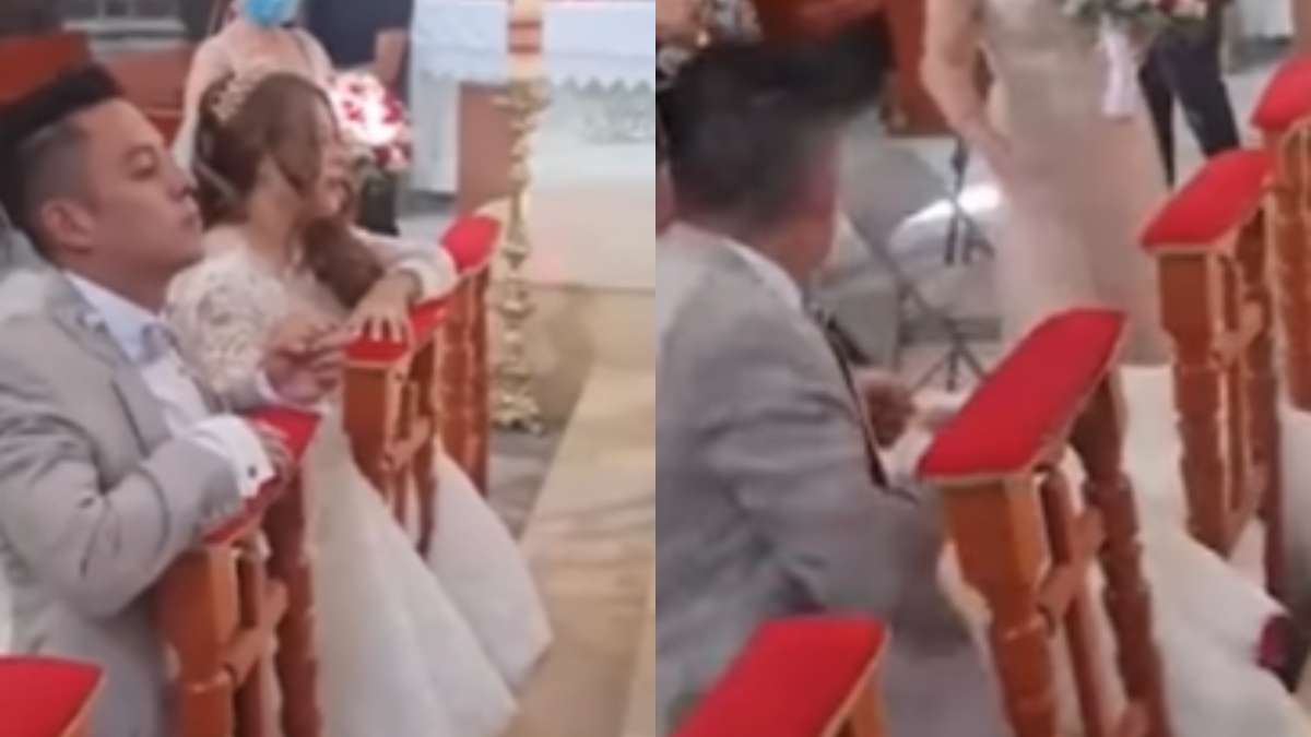 ¿Muy tarde para arrepentirse? Mujer se desmaya en su ceremonia de matrimonio