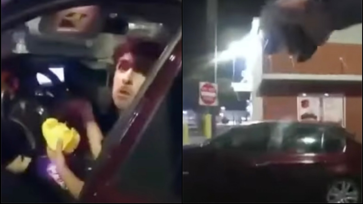 Policía le disparó a un joven que comía hamburguesa en un carro