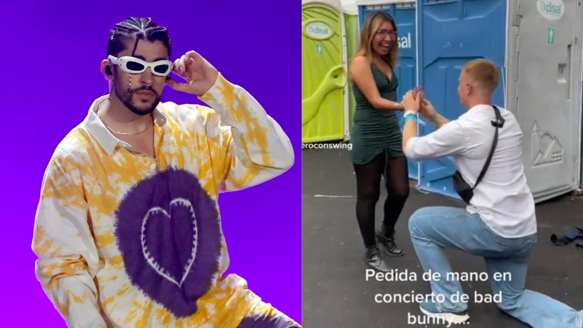 Pedida de mano concierto de Bad Bunny