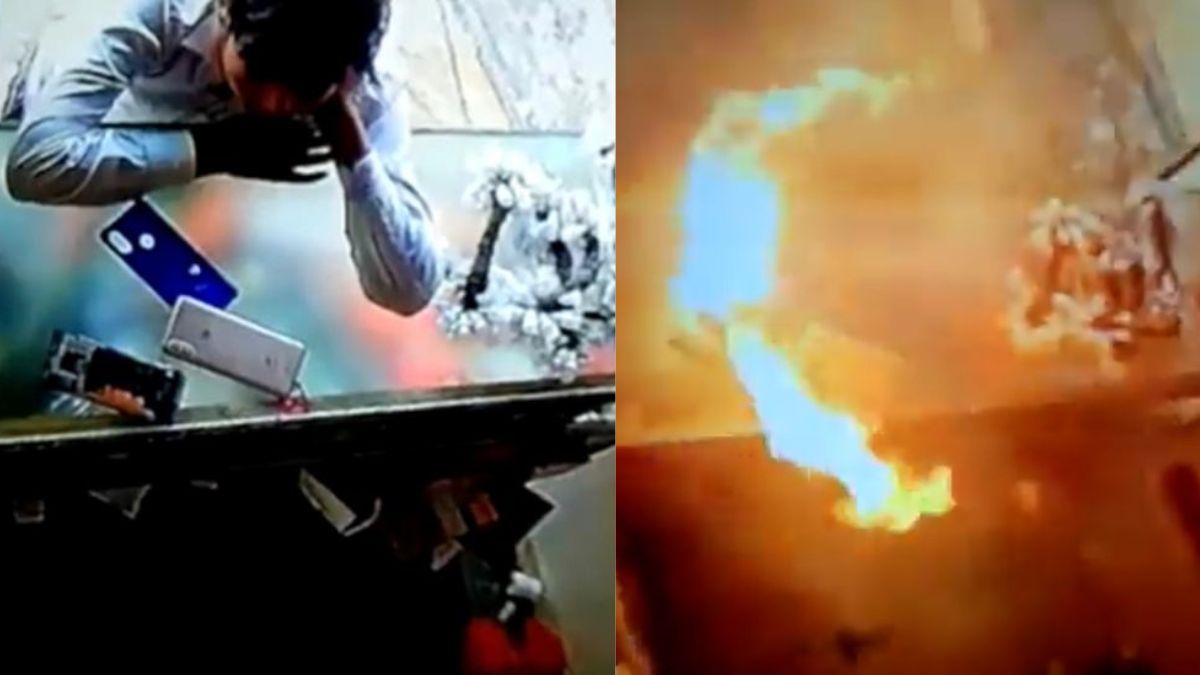 Explosión de celular en la India