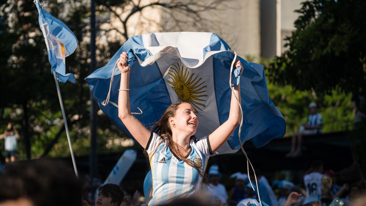 Aficionada selección Argentina