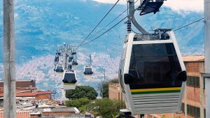 Grabaron video porno en una cabina del Metrocable de Medellín