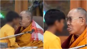 Dalai Lama se disculpa por besar a niño / Foto: captura video