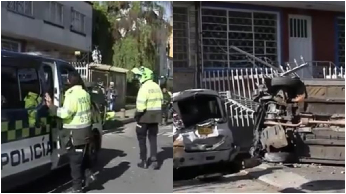 Grave accidente tras robo a un banco