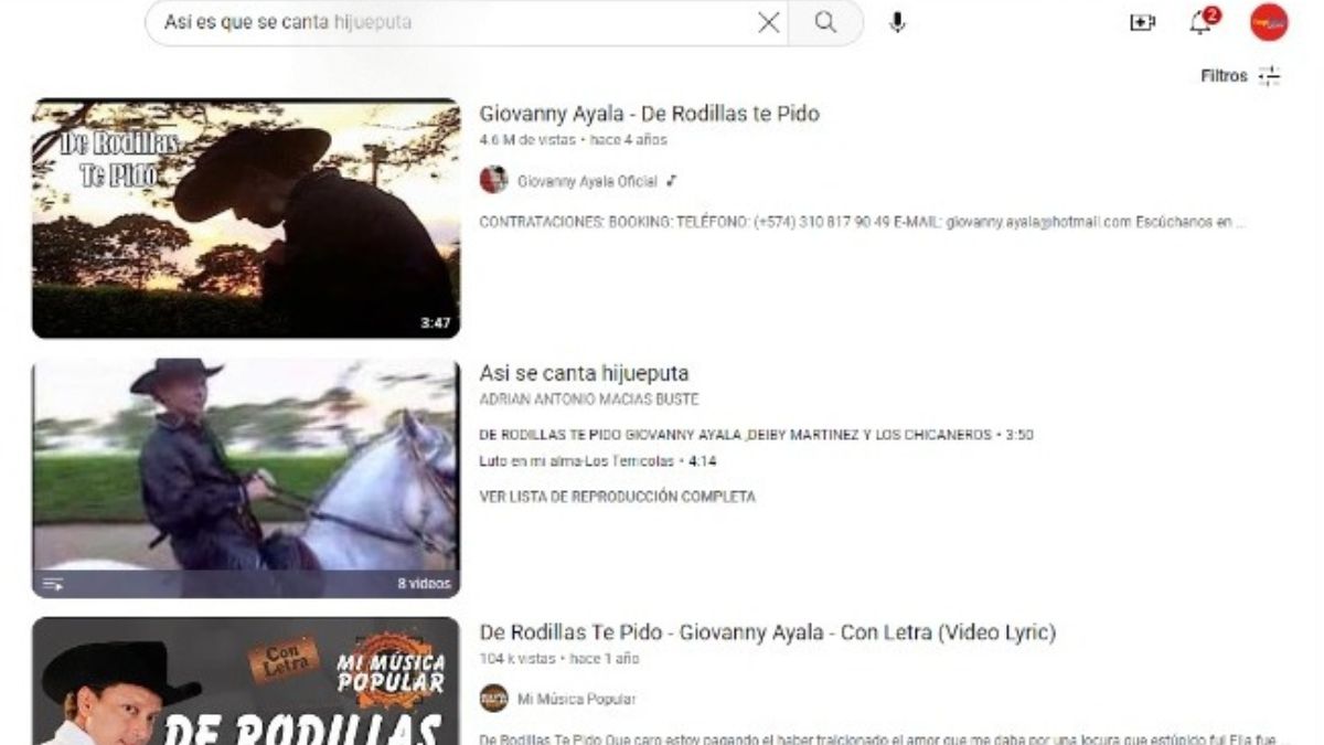 Giovanny Ayala 'De rodillas de pido'.