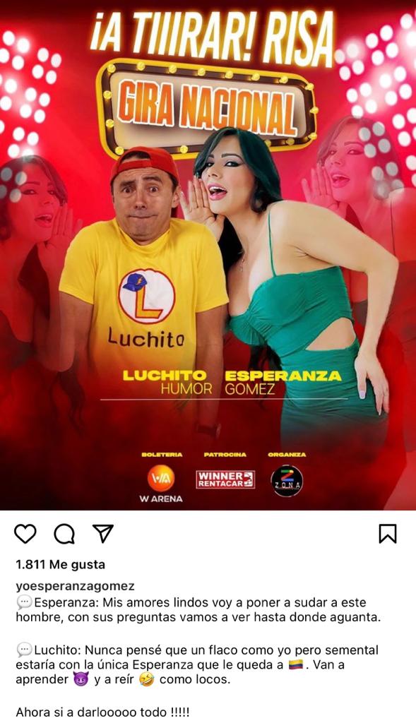 Luchito Humor y Esperanza Gómez. 