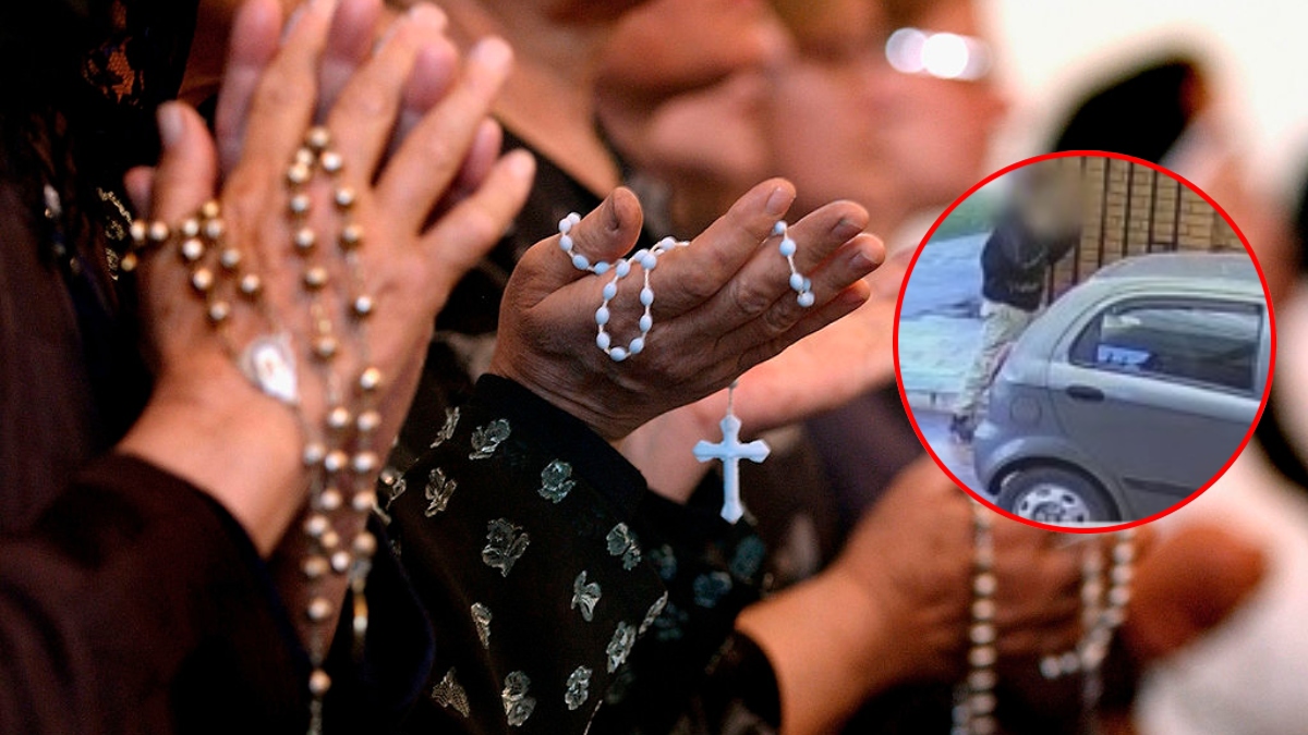 Robo a mujeres de la tercera edad rezando.