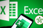 Ilustración de Microsoft Excel y de fondo el logo del SENA (Fotos vía COLPRENSA y Getty Images