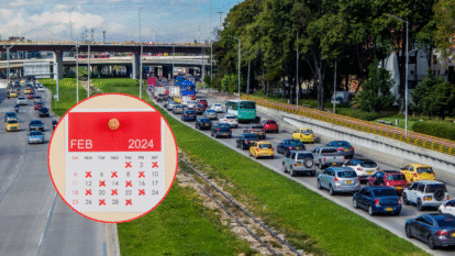 Trancón en Bogotá
