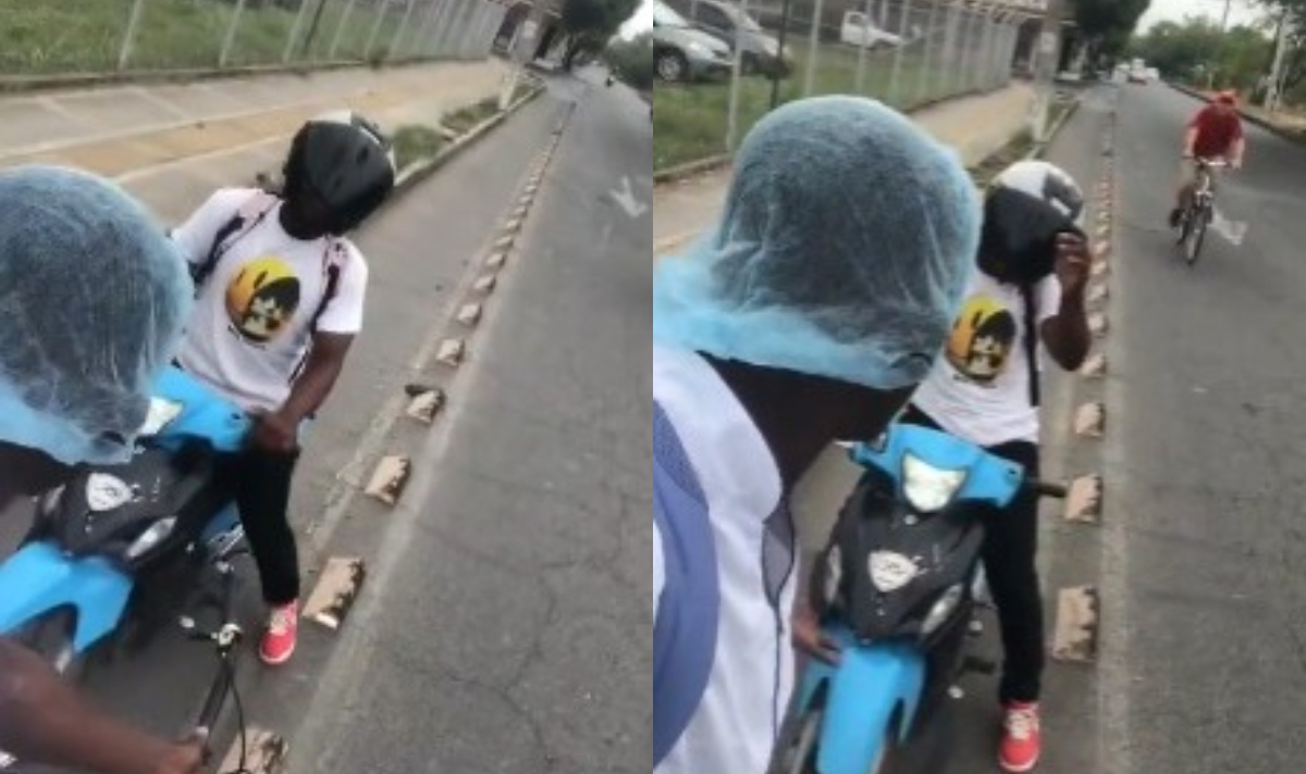 Motociclista agredió a hombre que le reclamó por invadir ciclovía
