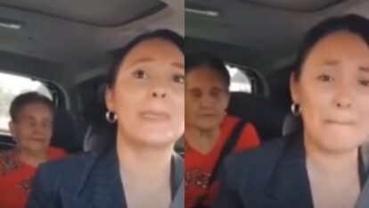 Abuela es enviada en carro a un asilo y hace llorar a la conductora