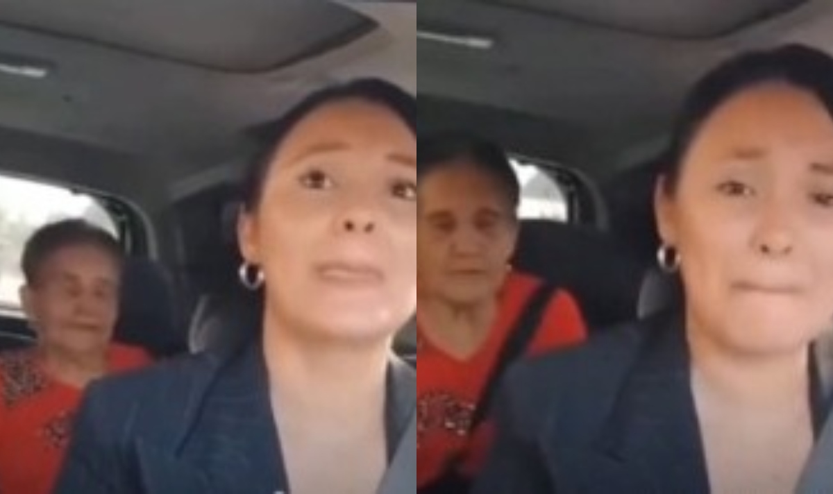 Abuela es enviada en carro a un asilo y hace llorar a la conductora