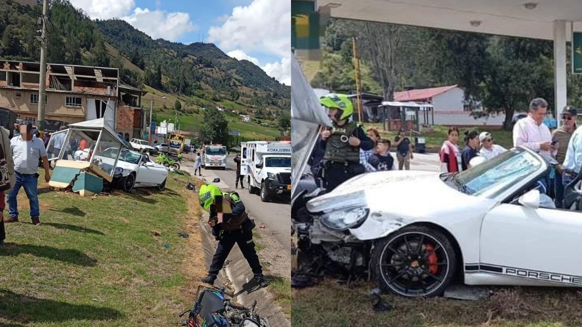 Propietario del lujoso Porsche accidentado vía Bogotá-Tunja