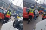 Funcionario de TransMilenio y conductor se fueron a golpes en plena vía; pararon tráfico