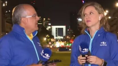 Recuerdan la vez Ricardo Orrego peinó con saliva a Catalina Gómez en Noticias Caracol