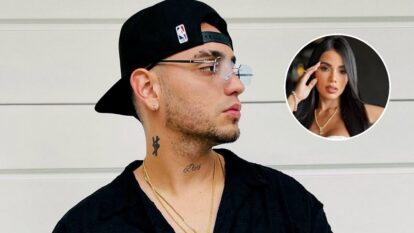 Karina de La Casa de los Famosos y el papá de su hijo // Foto: Instagram @smayv_