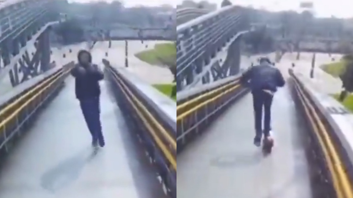 VIDEO: Impactante robo a plena luz del día en un puente de Bogotá