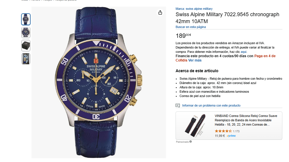 Reloj Amazon