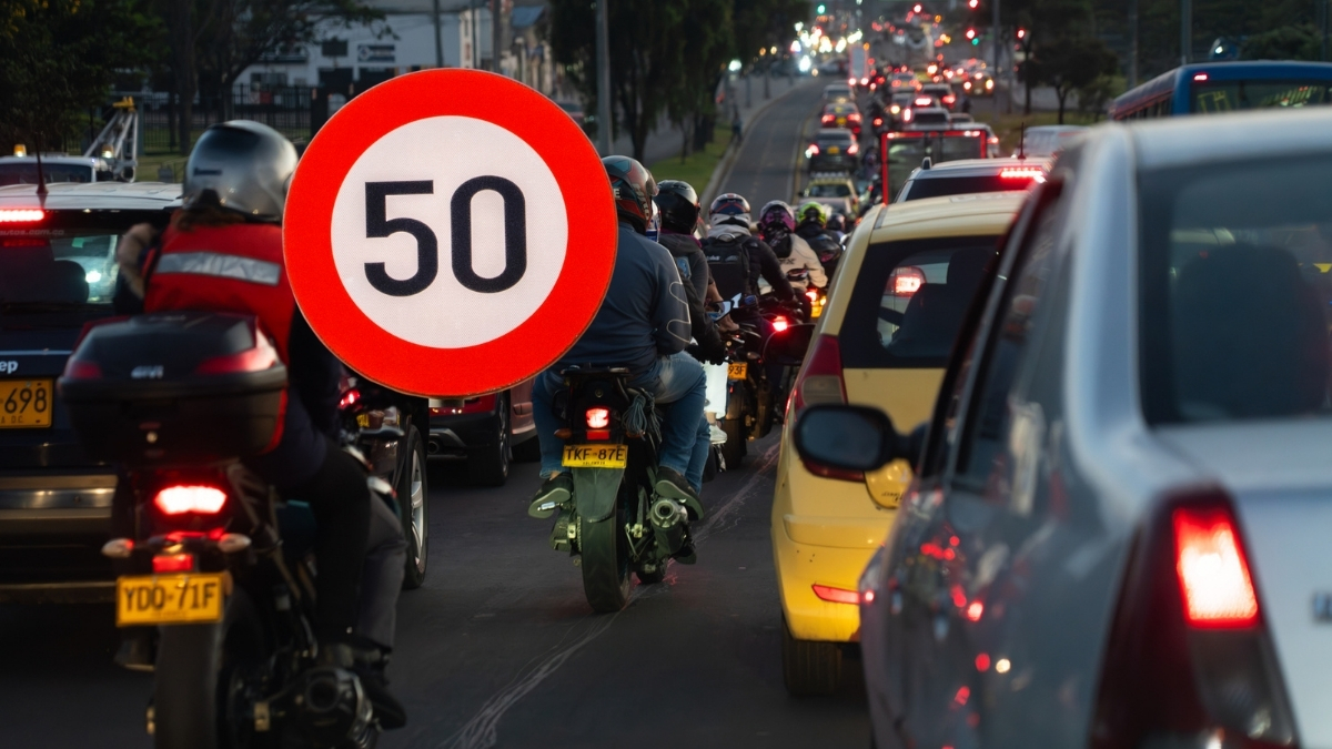 Límite velocidad Bogotá