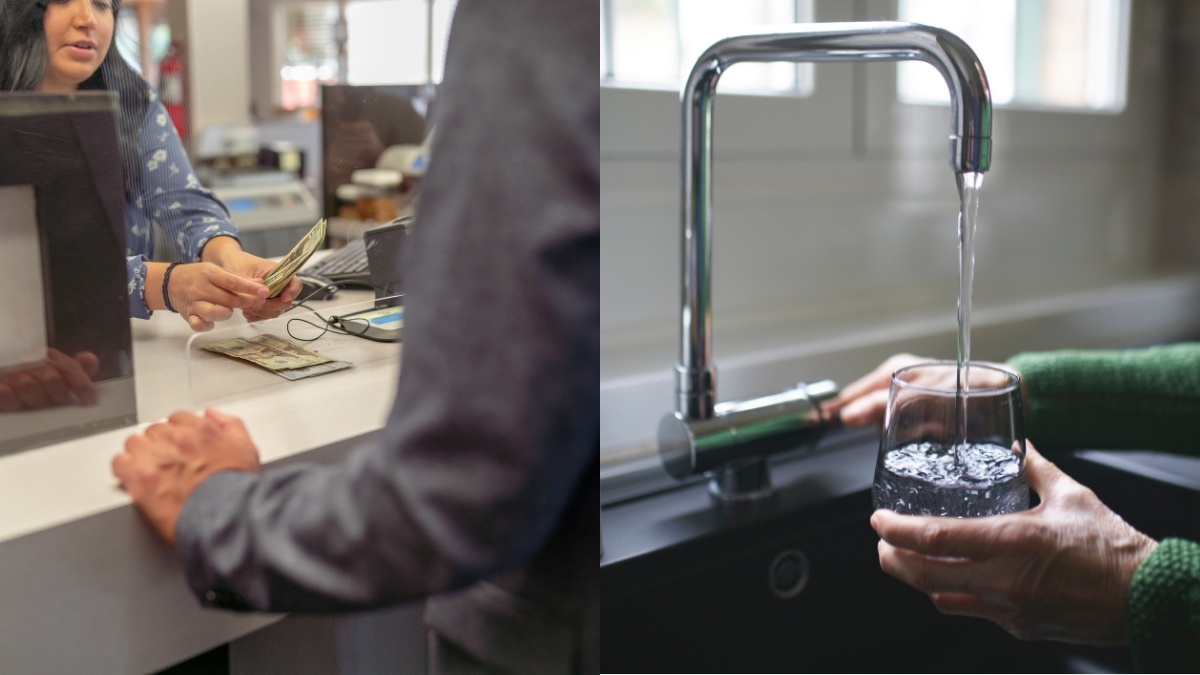 Bancos servicio agua