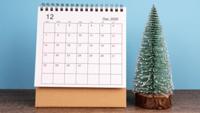 Calendario diciembre