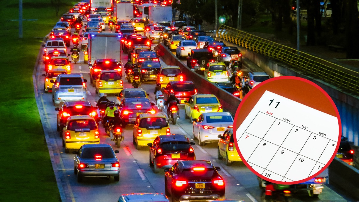 Tráfico en Bogotá / mes de noviembre (créditos: GettyImages)