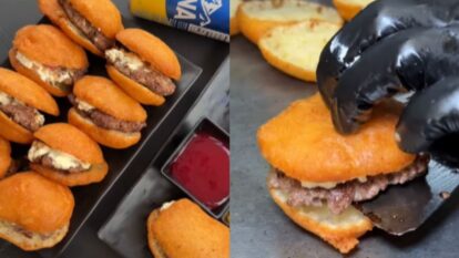 Hamburguesas de buñuelo