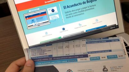 Factura agua Bogotá