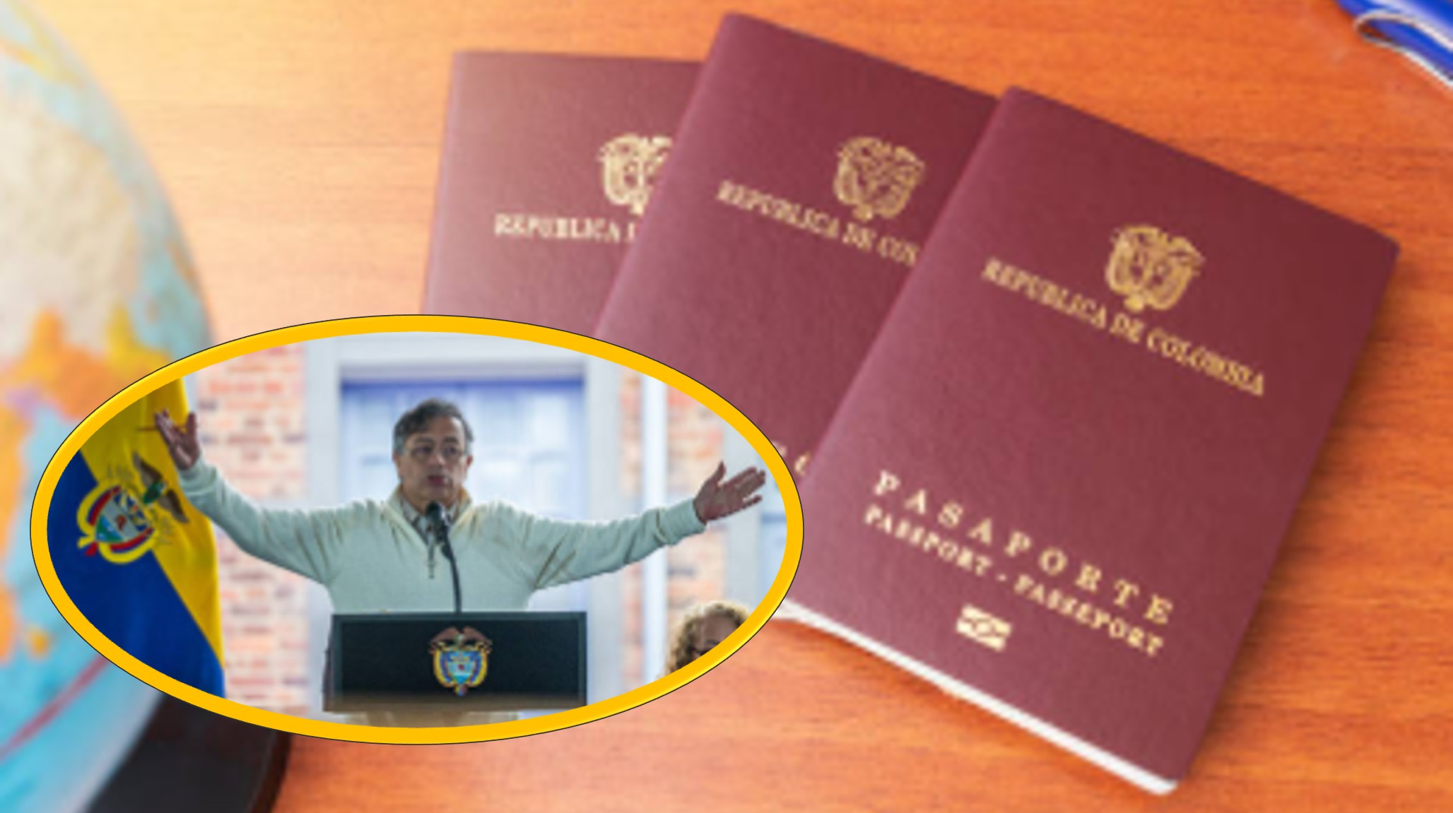 Cambiar el pasaporte nuevo