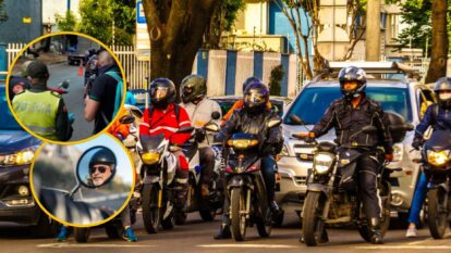 Multa por no tener retrovisores en moto